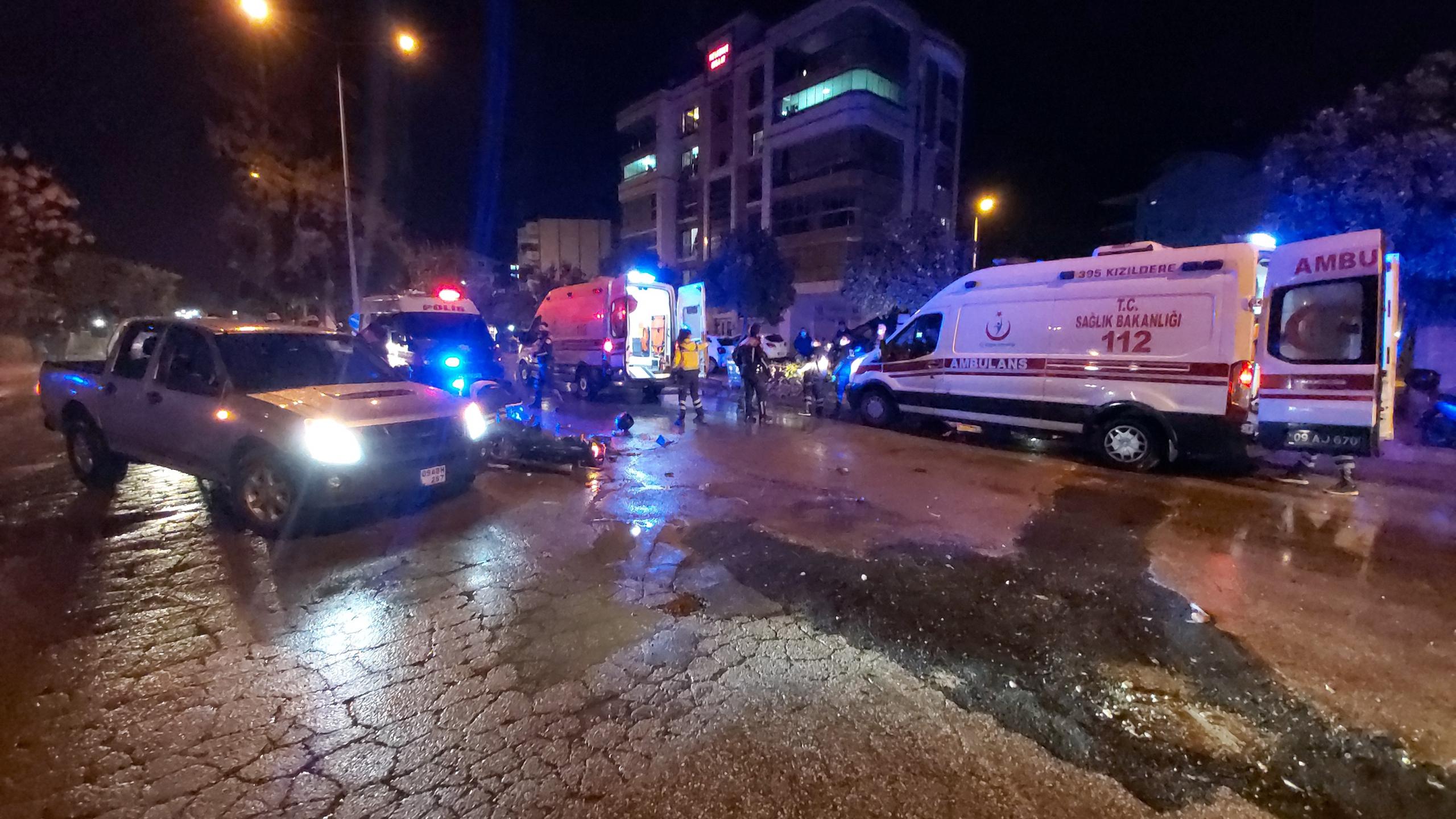 Nazilli’de Trafik Kazası; 2 Yaralı