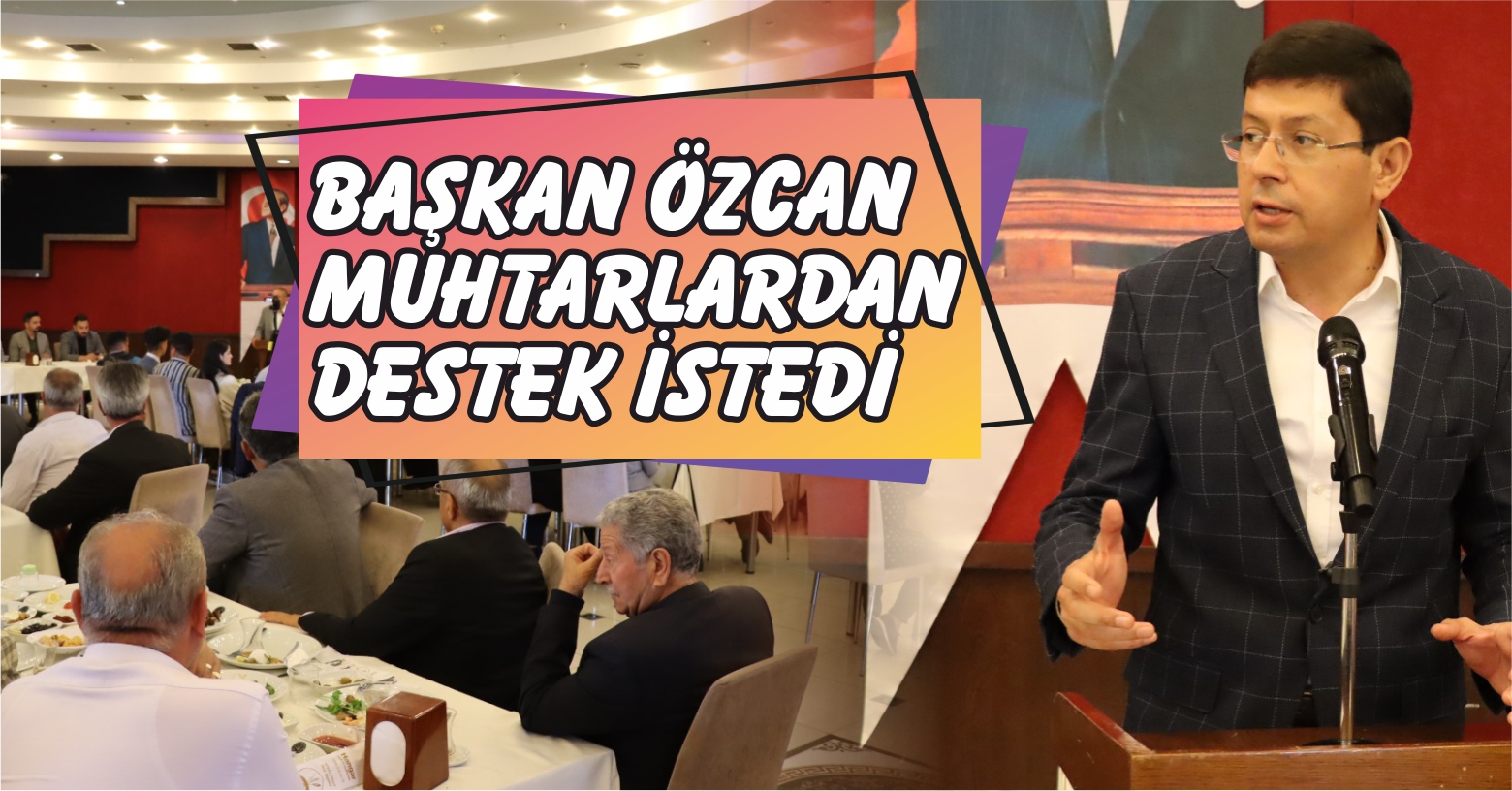 Başkan Özcan 82 mahalle muhtarından destek istedi