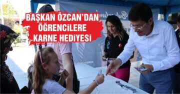 Başkan Özcan’dan öğrencilere karne hediyesi; lunapark bileti