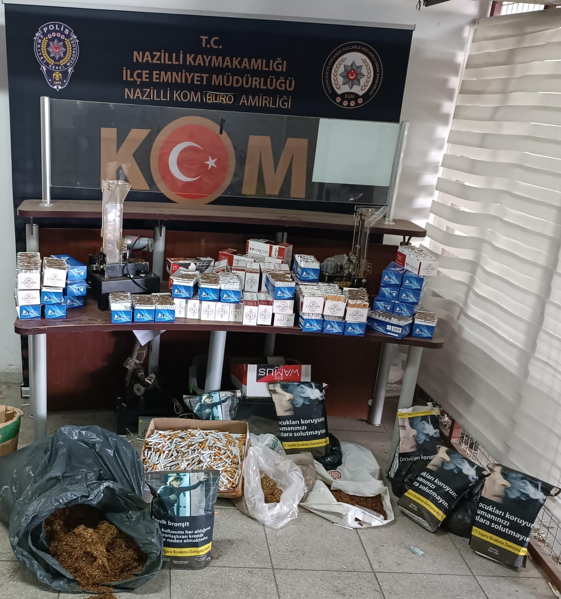 Aydın’da kaçak sigara operasyonu: 1 gözaltı
