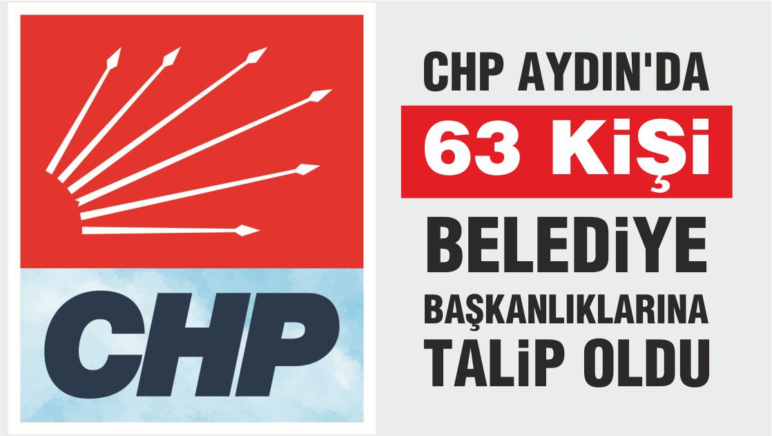 CHP AYDIN’DA 63 ADAY